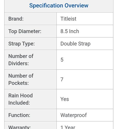 Titlest Stand Bag