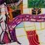 Original Art  Figurative Art Fauvist original Drawing Image 6