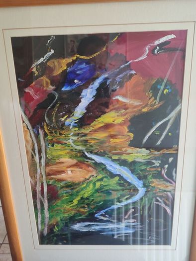 Lovely Original Art Deco Framed By K.dunne