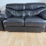 black two seater sofa Image 2