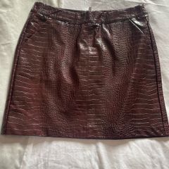 leather skirt