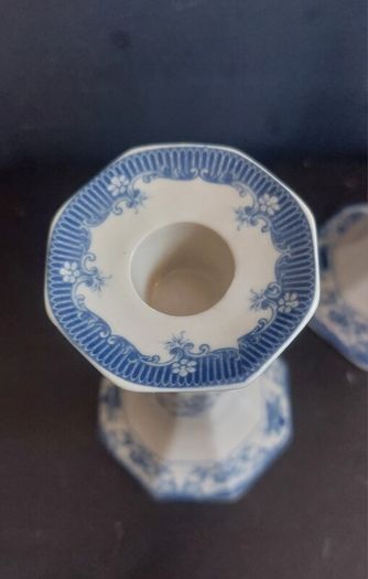 Lovely Pair of Tall Vintage Powell Craft Candlesticks in Excellent Condition, in the Very Popular but Discontinued Pattern, The Cuddra Collection, Rare Items