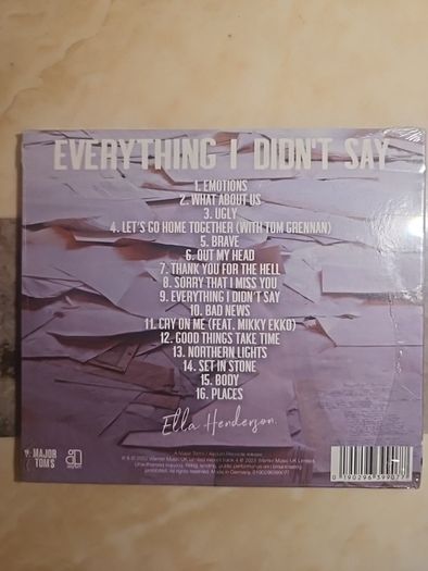 Ella Henderson CD - Everything I Didn't Say  (NEW)