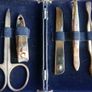 Vintage 24K Gold Plated Travel Manicure Set in a Miniature Briefcase Image 4