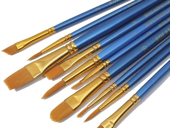 NEW SALE |  Artist Nylon Paint Brushes Set for Body, Face, Watercolor, Acrylic and Oil Painting