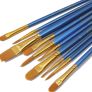 NEW SALE |  Artist Nylon Paint Brushes Set for Body, Face, Watercolor, Acrylic and Oil Painting Image 5