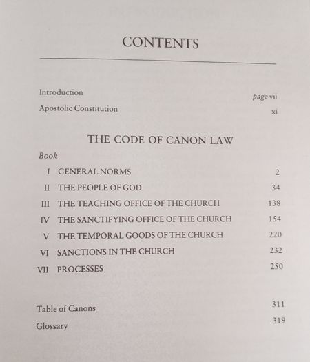 Code Of Canon Law Book