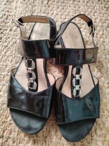 Sioux Black Sandals  Size 5