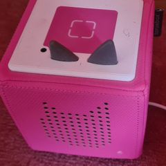Pink Toniebox with 6 story figures