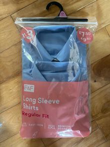 school shirts light blue 8-9 new