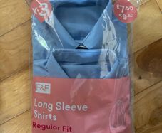 school shirts light blue 8-9 new