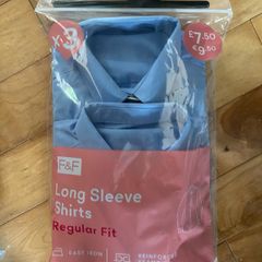 school shirts light blue 8-9 new