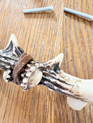 New set of 2 15cm long antler drawer pulls