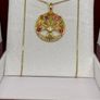 Sapphire Pendant with Chain (Size 20) in Yellow Gold Plated Sterling Silver 2.78 Ct. Image 3