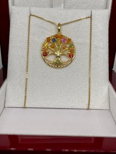 Sapphire Pendant with Chain (Size 20) in Yellow Gold Plated Sterling Silver 2.78 Ct.