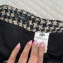 Riani Houndstooth Tweed Front-Zip Mini / Midi Skirt - Size DE 38 / UK 12 Image 4