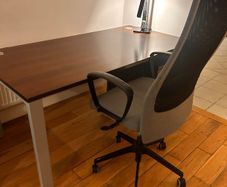 Office desk, locker and chair for sale