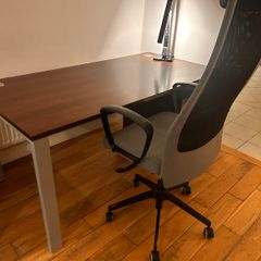 Office desk, locker and chair for sale