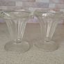 Pair of Vintage Tulip Glass Sundae / Dessert Dishes Image 2