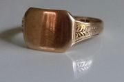 9ct gold signet ring size U