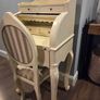 Cream writing desk and chair Image 6