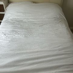 Cream Double TV Bed with TV/DVD Combi