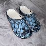 Crocs Rebel Rebel clogs Size Uk 6 Blue & black tie-dye with signature silver spike detailing Image 3