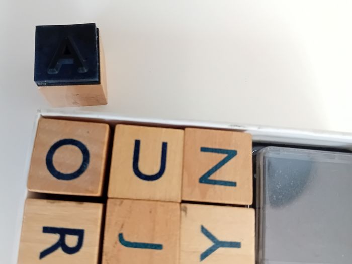Wooden Alphabet Stamps