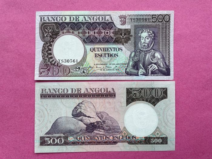 Angola  500 Escudos  1973   ( Uncirculated )pick 107a.