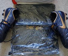 Football Boots Nike Air Legend Tiempo Blue/Gold (2006) Size 7.5UK FG