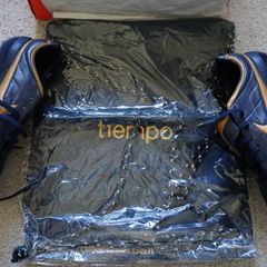 Football Boots Nike Air Legend Tiempo Blue/Gold (2006) Size 7.5UK FG