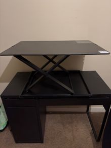 Yo Yo Desk Sit Stand Desk Converter Black