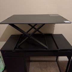 Yo Yo Desk Sit Stand Desk Converter Black