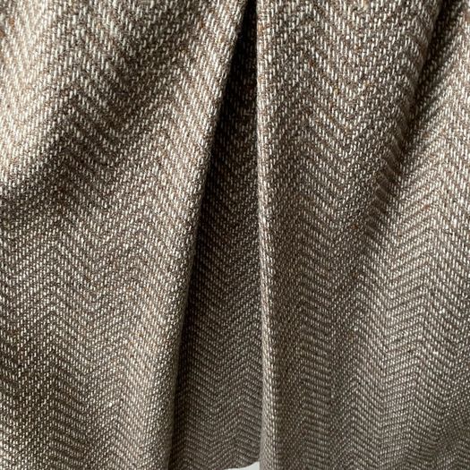 Vintage 70s/80s RAVENS West Germany Pure New Wool Herringbone Midi Skirt UK 6 8