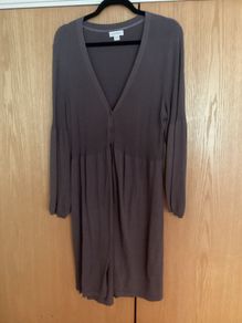 Monsoon Long Tunic Cardigan Purple Size 20