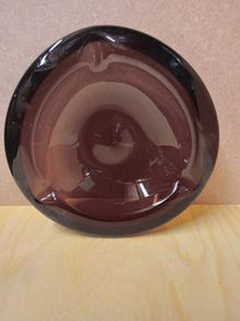 Brown Glass Ashtray