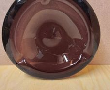 Brown Glass Ashtray
