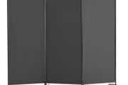 Room Divider, 3 Panel Room Dividers and Folding Privacy Screens, Fabric Partition Room Dividers for Office, Bedroom, Dining Room, Study, Freestanding, Gray
