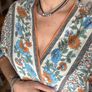 Emery Rose open-front floral bohemian kimono cardigan Size L Image 3