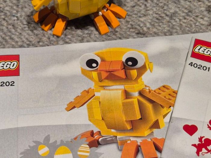Lego 40201 Valentine's Cupid Dog and 40202 Easter Chick