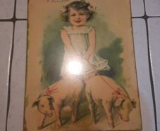 beautiful old fashioned look metal picture