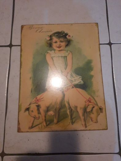 beautiful old fashioned look metal picture