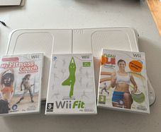 wii balance board + fitness games