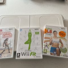 wii balance board + fitness games