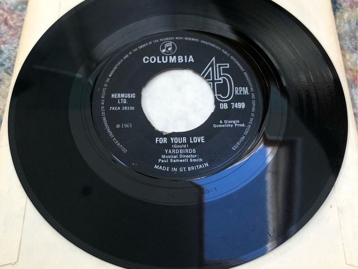 The Yardbirds - For Your Love (1965) 7"