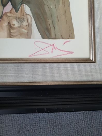 Salvidore dali signed art