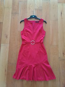 Mango red dress, 10UK