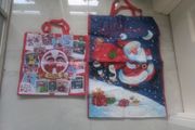 2 material Christmas gift bags
