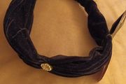fancy dress black velvet hairband