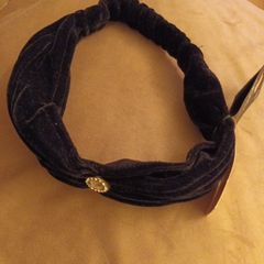 fancy dress black velvet hairband